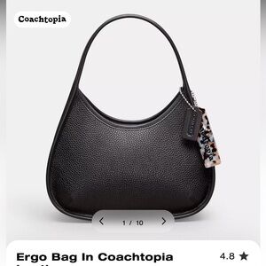 Coachtopia Black Leather ergo bag